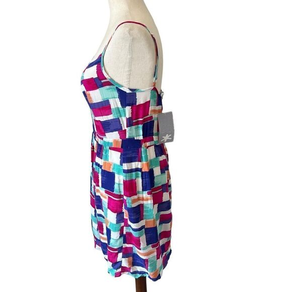 Splendid NWT Colorful Abstract Geometric Print Sundress Medium - Picture 3 of 8